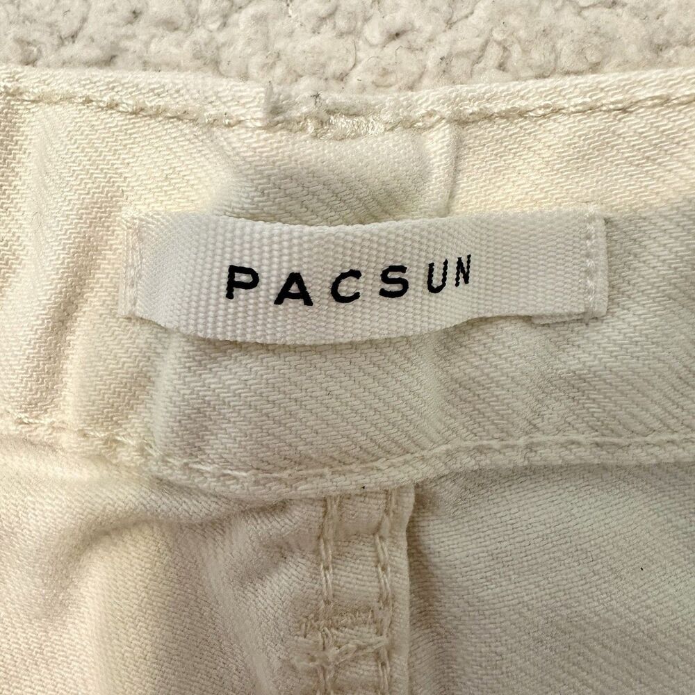Pacsun Women’s 28 Dad Jeans Patchwork Jeans Slim Taper Multicolor Beige - Picture 14 of 16